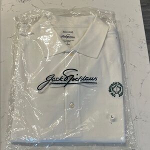 Jack Nichlaus official The Memorial Tournament White Polo Shirt new in package